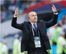  ?? MANU FERNANDEZ/THE ASSOCIATED PRESS ?? Russian coach Stanislav Cherchesov says he was not surprised his team made the quarter-finals.