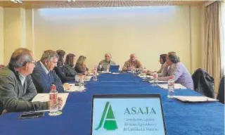  ?? // ABC ?? José María Fresneda presidió la reunión del Comité regional de Asaja