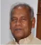  ??  ?? Jitan Ram Manjhi