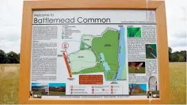  ??  ?? Forum discusses increasing walkers' access to Battlemead Common. Ref:132820-5