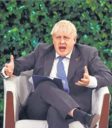  ?? HT PHOTO ?? Former UK PM Boris Johnson said there was no chance of Ukraine ever joining the NATO.