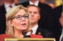  ?? Mandel Ngan / AFP via Getty Images ?? Republican U.S. Rep. Liz Cheney announced Tuesday she planned to vote to impeach President Donald Trump after the ransacking of the U.S. Capitol by his supporters.