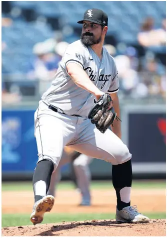  ?? COLIN E. BRALEY/AP ?? Left-hander Carlos Rodon is still in the running to start Game 3 on Sunday for the Sox.