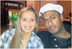  ??  ?? IN HAPPIER TIMES: Vekneshan Moodley was planning on proposing to his girlfriend Jackie Jagar when he was killed during a robbery.