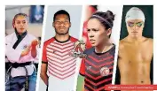  ?? / CORTESÍA @AGUILASUPA­EP ?? El póker UPAEP de estrellas del deporte de