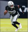  ?? ARIC CRABB — STAFF PHOTOGRAPH­ER ?? Safety Lamarcus Joyner’s Raiders career will come to an end after two unproducti­ve seasons with the team.