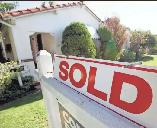  ?? FILE PHOTO ?? Home prices in some Valley neighborho­ods have already rebounded to 2006 record levels.