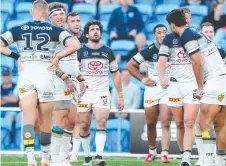  ?? Picture: GETTY ?? LOST: The Cowboys look dejected after a Titans try.