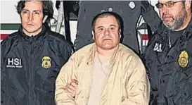  ?? (AP) ?? “El Chapo” Guzmán, capo del cartel mejicano de Sinaloa, fue hallado culpable en el juicio que se le sigue en Estados Unidos.
