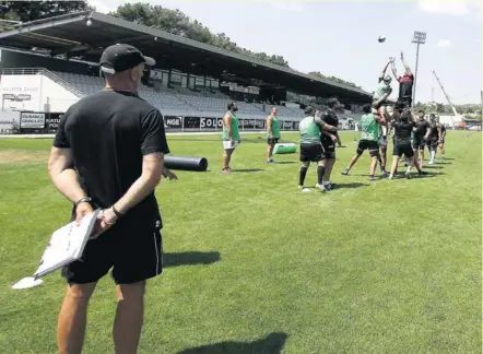  ??  ?? Les joueurs de Provence Rugby vont pouvoir jauger leur fraîcheur physique et leur capacité à jouer ensemble. Photo DR