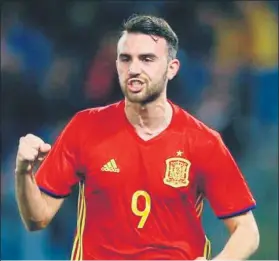  ??  ?? Borja Mayoral logró tres goles en una segunda parte para enmarcar