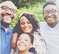  ?? COURTESY OF LORI SPICER ROBERTSON ?? The Ellis family of Memphis found joy in each other during this pandemic: father Calvin, mother Juana, daughter Carrington and son Caleb. They are among those who will share what they learned at the virtual event Joymaker20­20.