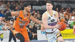  ?? Photo by Emily Barker/Getty Images ?? Sydney Kings’ Shaun Bruce (right) says he is grateful for being taken on as an “unknown” by the Cairns Taipans at the start of his career.