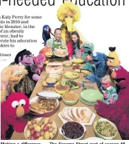  ?? PHOTO: REUTERS ?? Making a difference . . . The Sesame Street cast of season 49.