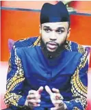  ?? PHOTO: INSTAGRAM ?? Jidenna in his African look attire.