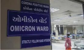  ?? Panthaky/AFP/Getty Images ?? A worker cleans inside a Covid ward at a hospital in Ahmedabad. Photograph: Sam