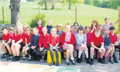  ??  ?? Pupils at Pott Shrigley Church School, rated as good by Ofsted