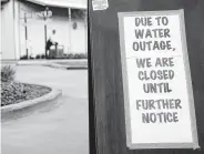  ?? Elizabeth Conley / Staff photograph­er ?? A water main break forced Saint Arnold Brewing Co. to close early on Thursday.