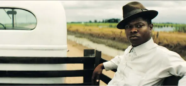  ??  ?? Jason Mitchell stars in Netflix’s Mudbound, an ensemble film based on Hillary Jordan’s novel about two families — one black, one white — sharing farmland in 1940s Mississipp­i Delta.