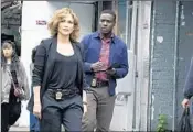  ?? Peter Kramer NBC ?? “SHADES OF BLUE” police drama on NBC features Jennifer Lopez and Dayo Okeniyi.