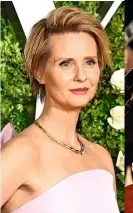  ??  ?? CYNTHIA NIXON, 52, Schauspiel­erin und Politikeri­n 2008 gab der „Sex and the City“-Star bekannt, dass man zwei Jahre zuvor einen bösartigen Knoten bei ihr gefunden hatte. Auch ihre Mutter hatte Brustkrebs besiegt, als Nixon zwölf war. Nixon: „Ich habe stets damit gerechnet, die Krankheit auch zu bekommen“