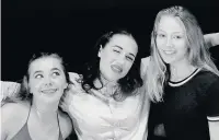  ??  ?? Kaitlyn Whitehead with Miranda Sings and Caitlin Abbott just a few hours before the crash and, below, Alisha-Jae Yewdall with dad Jason