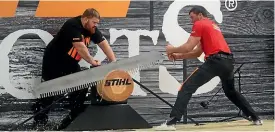  ??  ?? Jack Jordan and his older brother Shane will represent New Zealand at the Timberspor­ts World Championsh­ip early next month.