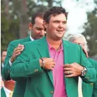  ?? ROB SCHUMACHER/USA TODAY SPORTS ?? Patrick Reed isn’t a huge fan favorite, but he is a Masters champion.