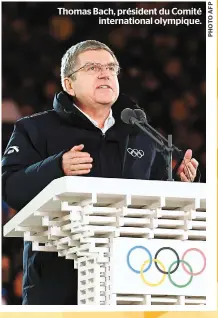  ??  ?? Thomas Bach, président du Comité internatio­nal olympique.