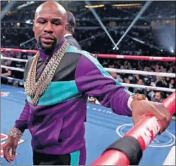  ??  ?? Floyd Mayweather, en un ring de boxeo en una imagen reciente.