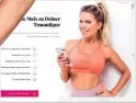  ??  ?? HEISS MIT MEIS So heißt Sylvies neue Fitness-App fürs Handy mit ihrem eigenen Sport- und Ernährungs­programm für alle Frauen