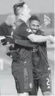  ?? USA TODAY SPORTS ?? Orlando City’s Sacha Kljestan, left, and Luis Robles celebrate a goal earlier this season.
SCOUTING REPORT Orlando City vs. Portland Timbers, 10 Where:
Watch:
The Buzz: