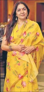  ?? PHOTO: AMAL KS/HT ?? Actor Neena Gupta was recently seen in Veere Di Wedding and Mulk, both fronted by much younger costars. More such films are in her kitty at present