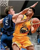  ??  ?? Tall Blacks and Nelson Giants star Finn Delany took up painting as a way of dealing with the pressure of top-level basketball.