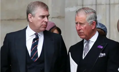  ?? Photograph: Ian Kington/AFP via Getty Images ?? Prince Charles was behind Prince Andrew being forced to step down from public life, according to the BBC’s royal correspond­ent.