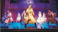  ?? KARLI CADEL ?? A scene from the Theatre at Welk’s production of “Monty Python’s Spamalot” running through Oct. 29.