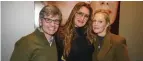  ?? ?? From left: George Stephanopo­ulos, Brooke Shields and Ali Wentworth at Sundance 2023.