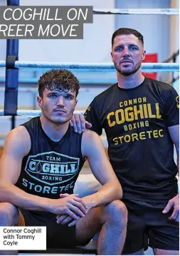  ?? ?? Connor Coghill with Tommy Coyle