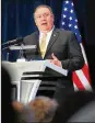  ?? SEONGJOON CHO / BLOOMBERG ?? U.S. Secretary of State Mike Pompeo is finding himself isolated as tries to secure denucleari­zation.