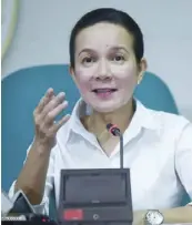  ?? ?? Sen. Grace Poe believes that Uswag Ilonggo party-list can bring more positive changes in Region 6.