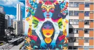  ?? CORTESÍA DE LA ARTISTA ?? Ledania gana terreno en el grafiti latinoamer­icano.
