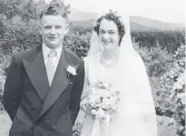  ?? ?? Mr and Mrs Holmes were married at the St Andrews Catholic Church in Mako Mako Rd on November 15, 1952.