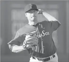  ?? PHOTO BY KELLY O’CONNOR ?? Prairie Grove native Jalen Beeks, shown pitching for the Pawtucket Red Sox, known as the PawSox, made his Major League Baseball debut June 7, pitching for the Boston Red Sox against the Detroit Tigers. Beeks was sent back to Pawtucket following the game.