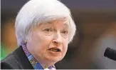  ?? MANUEL BALCE CENETA, AP ?? Chair Janet Yellen left open the possibilit­y of an interest rate increase when the Federal Reserve meets in September.