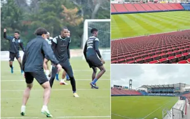  ?? FOTOS: JENNY FERNÁNDEZ ?? La Selección Nacional entrena a todo vapor desde el domingo en la ciudad de Dallas a doble horario y el Toyota Stadium luce sus mejores galas para el clásico centroamer­icano.