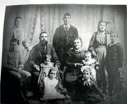  ?? PHOTO: SUPPLIED ?? George and Emily Prince arrived in New Zealand on board the Edwin Fox. Their daughter Maria Prince died on board, but they had 14 other children.