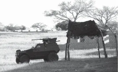  ??  ?? A joint Task Force vehicle in Maiduguri