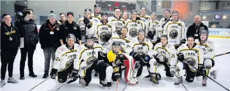  ?? Gw-images.com ?? Widnes Wild pictured on the ice at Silver Blades Widnes after enjoying a successful weekend with back-toback wins over Blackburn and Coventry to boost their title chances.