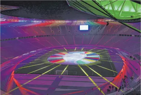  ?? FOTO: MAJA HITIJ/IMAGO IMAGES ?? Das Logo für die EURO 2024 in Deutschlan­d ist an das Olympiasta­dion Berlin angelehnt. Wird hier auch das Finale stattfinde­n?