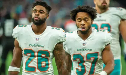  ?? Mark Greenwood/IPS/REX/Shuttersto­ck ?? The Miami Dolphins experience­d another dishearten­ing loss last Sunday, this time to the Jacksonvil­le Jaguars in London. Photograph: